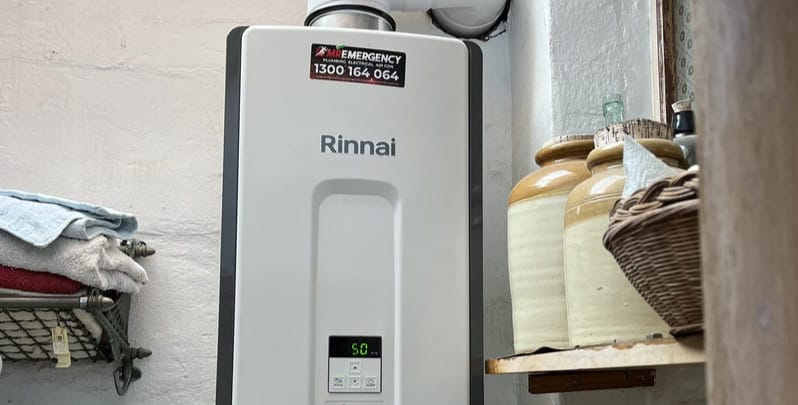 Rinnai hot water system installed by Mr Emergency Plumbing
